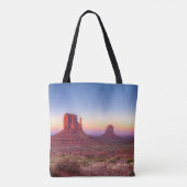 Sunset Over Monument Valley Arizona Tote Bag (Achterkant)