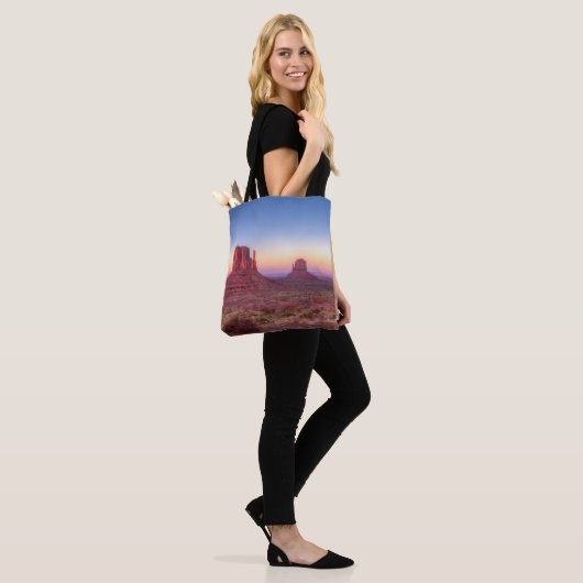 Sunset Over Monument Valley Arizona Tote Bag (Op model)