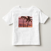 Sunset over Moorea van Sofitel Maeva Beach Kinder Shirts (Voorkant)
