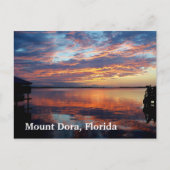 Sunset over Mount Dora Florida, foto-kunst Briefkaart (Voorkant)