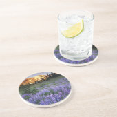 Sunset over Mt. Adams en een subalpiene weide Zandsteen Onderzetter (Zijkant)