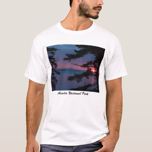 Sunset over Mt. Desert Island T-shirt (Voorkant)