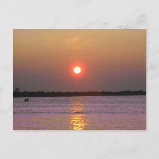 Sunset over New Jersey Briefkaart (Voorkant)