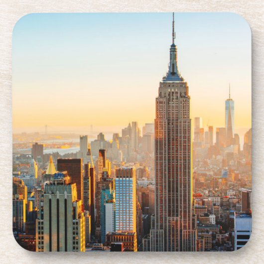 Sunset Over New York Bier Onderzetter (Voorkant)