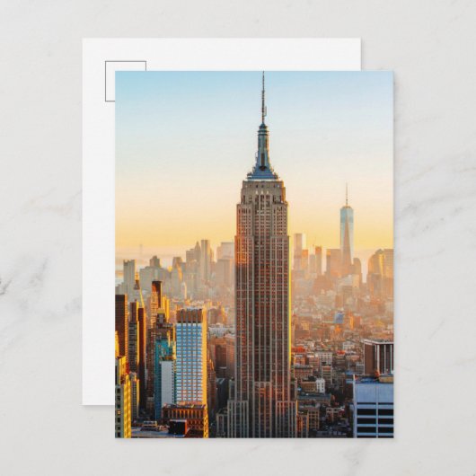 Sunset Over New York Briefkaart (Voorkant / Achterkant)