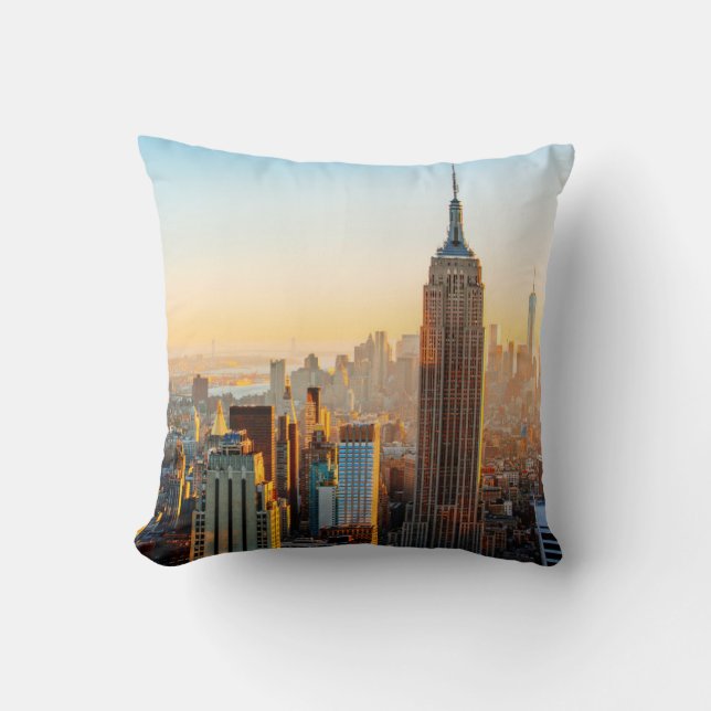 Sunset Over New York Kussen (Voorkant)