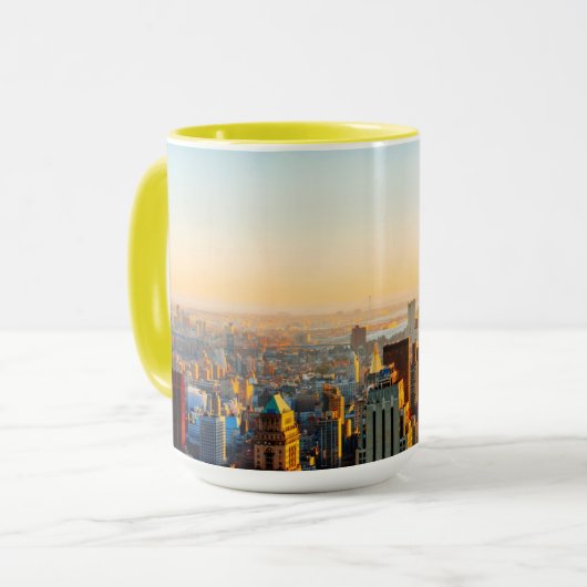 Sunset Over New York Mok (Voorkant links)