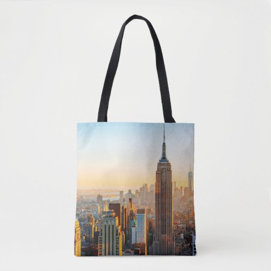 Sunset Over New York Tote Bag (Voorkant)