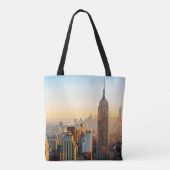 Sunset Over New York Tote Bag (Achterkant)
