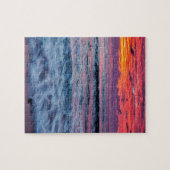 Sunset over oceaangolven, Californië Legpuzzel (Horizontaal)