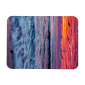 Sunset over oceaangolven, Californië Magneet (Horizontaal)