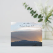 Sunset over Pike's Peak Briefkaart (Staand voorkant)