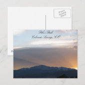 Sunset over Pike's Peak Briefkaart (Voorkant / Achterkant)