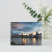 Sunset Over Portland Oregon Briefkaart van de stad (Staand voorkant)