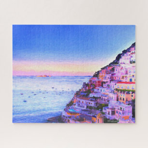 Sunset Over Positano, Italië Legpuzzel