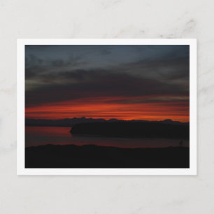 Sunset over Puget Sound Briefkaart