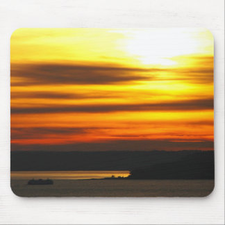 Sunset over Puget Sound Mousepad Muismat