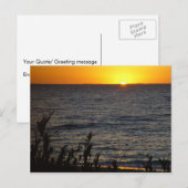 Sunset Over Rottnest Island Briefkaart (Voorkant / Achterkant)