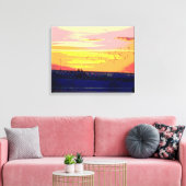 SUNSET OVER ROURKE BRIDGE WRAPPED CANVAS AFDRUK (Insitu (Woonkamer))