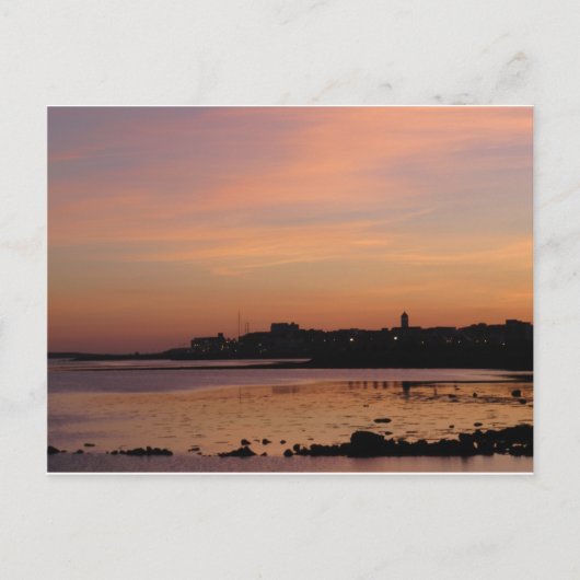 Sunset over Salthill Briefkaart (Voorkant)
