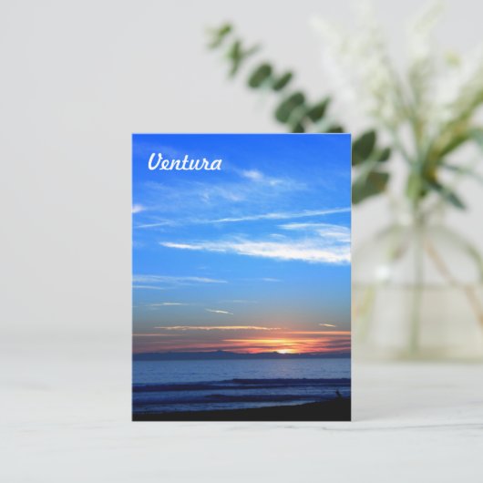 Sunset Over Santa Cruz Briefkaart (Staand voorkant)