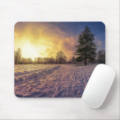 Sunset over sneeuwwinterpark muismat (Met muis)