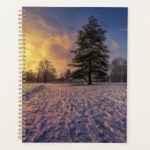 Sunset over sneeuwwinterpark planner (Voorkant)