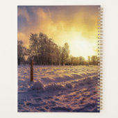 Sunset over sneeuwwinterpark planner (Achterkant)