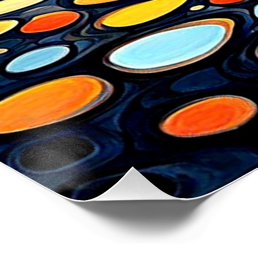 Sunset over spotted lake 1 perfect poster (Hoek)