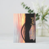 Sunset over Sunderland Wearmouth Bridge Briefkaart (Staand voorkant)