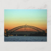 Sunset over Sydney Harbor Bridge, Australië Briefkaart (Voorkant)
