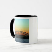 Sunset over Sydney Harbor Bridge, Australië Mok (Voorkant links)