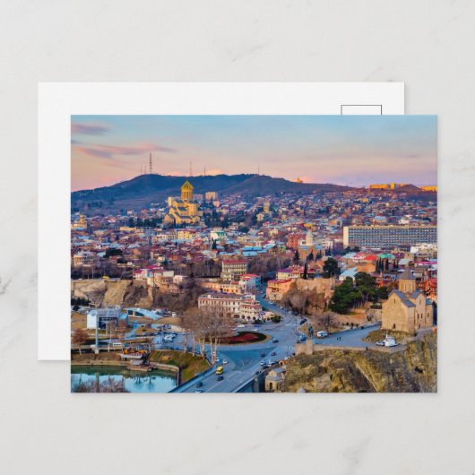 Sunset over Tbilisi Briefkaart (Voorkant / Achterkant)