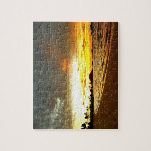 Sunset Over the Maldives Legpuzzel (Verticaal)