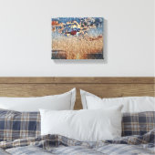 Sunset Over the Ocean Canvas Foto Print (Insitu (Slaapkamer))