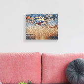 Sunset Over the Ocean Canvas Foto Print (Insitu (Woonkamer))