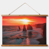 Sunset Over the Ocean Cliffs Wall Art Hangend Wandkleed (Voorkant)