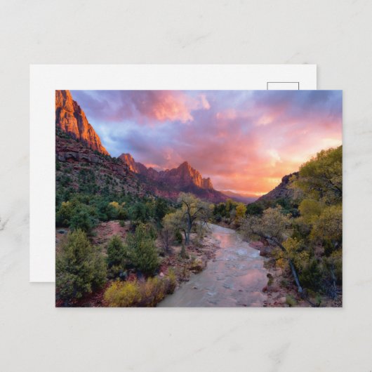 Sunset Over the Watchman Briefkaart (Voorkant / Achterkant)