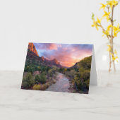 Sunset Over the Watchman Kaart (Gele Bloem)