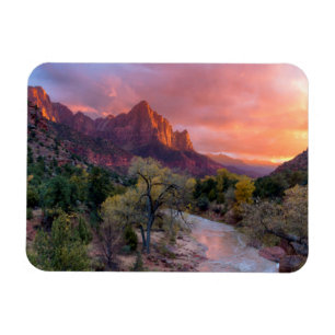 Sunset Over the Watchman Magneet