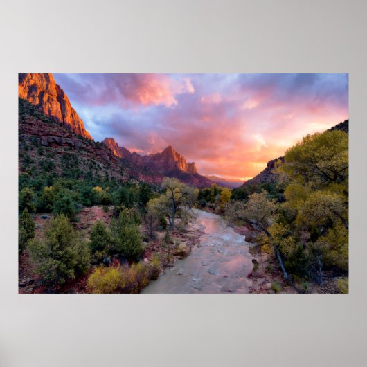 Sunset Over the Watchman Poster (Voorkant)