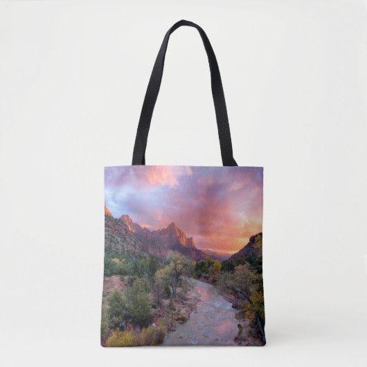 Sunset Over the Watchman Tote Bag (Voorkant)