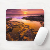 Sunset-over-tidepools, Hawaii Muismat (Met muis)