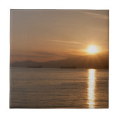 Sunset over Vancouver Bay - Canada Tegeltje (Voorkant)