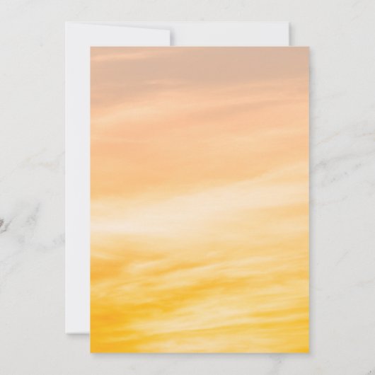 Sunset over water Funeral Memorial (Achterkant)