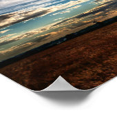 Sunset Over Wheat Fields Skyscape Poster (Hoek)