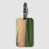 Sunset over Wheat Fields | Staat Washington Bagagelabel (Voorkant (verticaal))