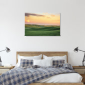Sunset over Wheat Fields | Staat Washington Canvas Afdruk (Insitu (Slaapkamer))