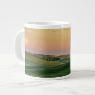 Sunset over Wheat Fields Staat Washington Grote Koffiekop