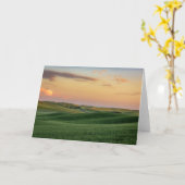 Sunset over Wheat Fields | Staat Washington Kaart (Gele Bloem)